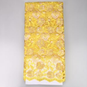 Net Lace with Stones Beautiful Fabrics for Aso Ebi