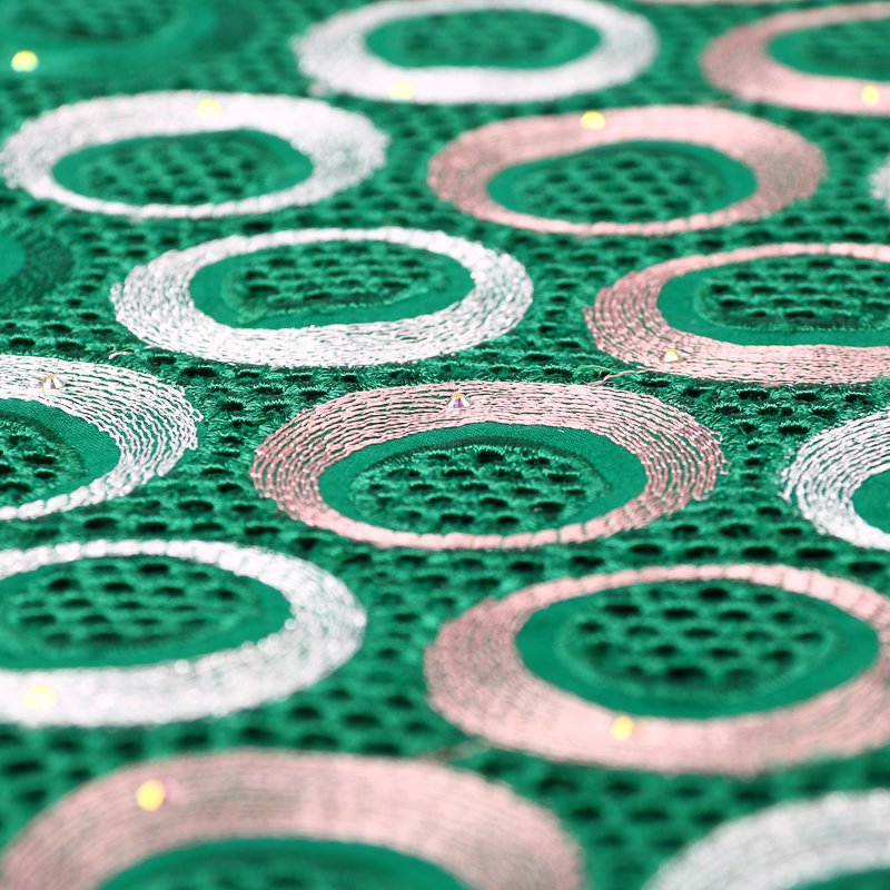 Authentic Swiss Voile Laces Fabrics with Stones Fits for Big Occassions
