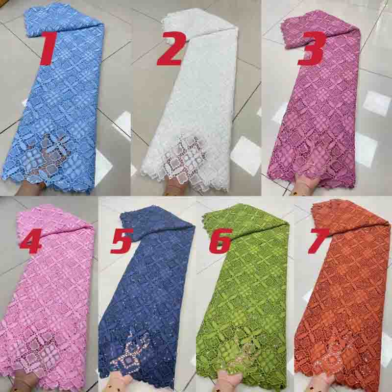 african guipure chord laces embroidery fabrics aso ebi styles 9 1