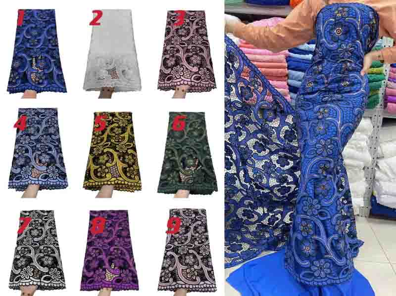 african guipure chord laces embroidery fabrics aso ebi styles laser cut 10 1