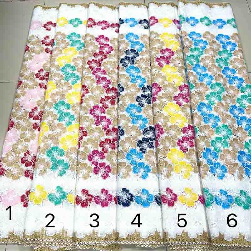 african guipure chord laces embroidery fabrics aso ebi styles multicolors 7