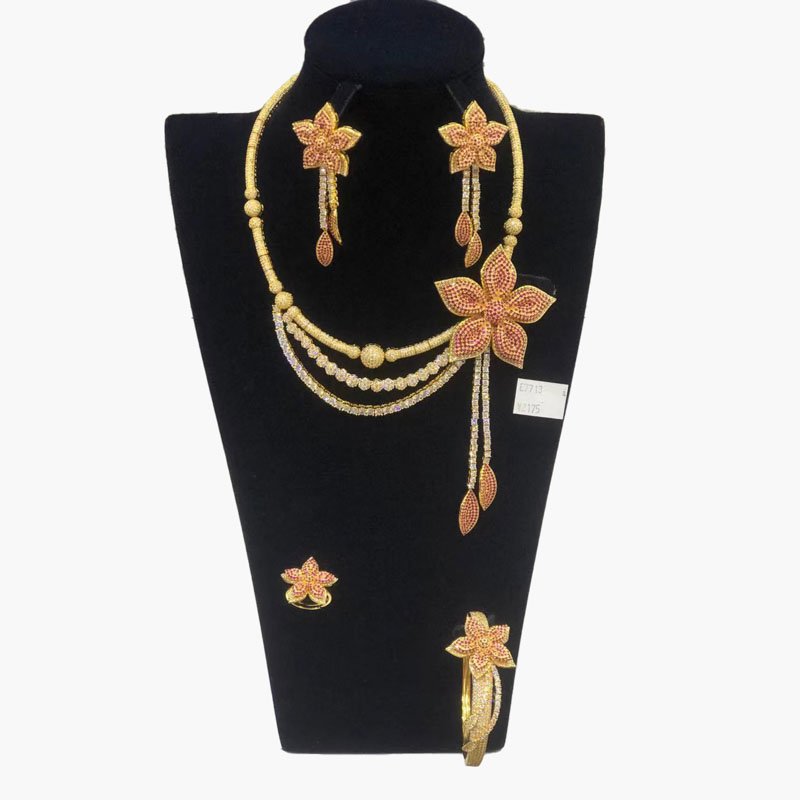 luxury jewellry zircon necklaces earrings rings bracelets high quality 14