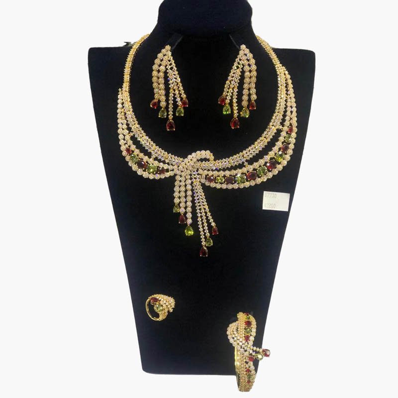 luxury jewellry zircon necklaces earrings rings bracelets high quality 17