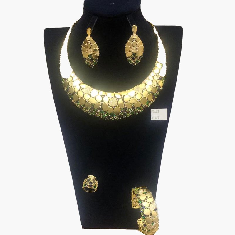 luxury jewellry zircon necklaces earrings rings bracelets high quality 20