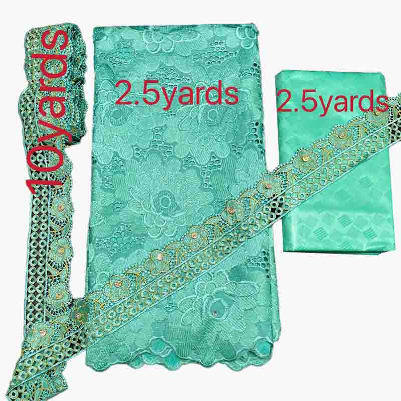 swiss voile cotton laces 100 cotton and bazin brocades and lace trims combination 10